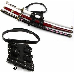 Sword Bag Sword Carry Case Back Strap Waistband for Ninja Hero Cosplay Anime Costume