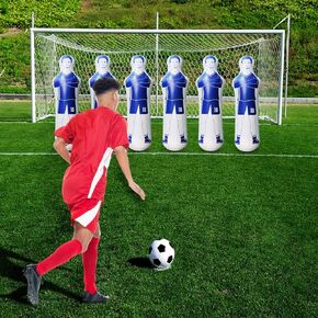 SUNSHINEMALL Inflatable Soccer Dummy Goalkeepr Air Mannequin Free Kick Defender Wall Football Practice Tumbler in Kuwait