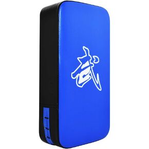 TLBTEK Taekwondo Kick Pad PU Muay Thai Pads MMA Karate Kick Pads Kickboxing Training Pads Martial Arts Punching Pads Leather Strike Curved Kicking Shield