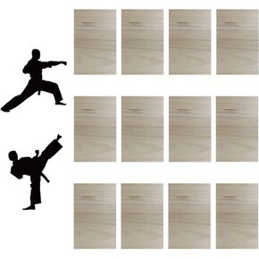 12pcs Taekwondo Karate Breaking Boards,Karate Martial Arts Boards,Professional Wood Boards for Taekwondo Breaking,Boxing Equipment Breaking Board Practice Performing for Kids&Adult