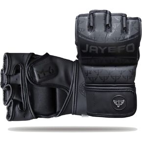 Jayefo Sports M-6 MMA Boxing Gloves for Men & Women Mixed Martial Arts Open Palm Kickboxing Glove for Punching Bag Sparring Muay Thai Karate