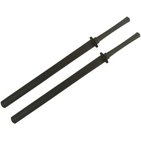 Set of 2 Blue Fushion 35" Black Foam Bokken Swords w/ Black Plastic Handle