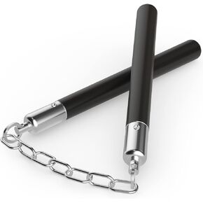 zalani Nunchucks - Safe Solid Rubber Training Nunchucks/Nunchakus with Steel Chain, Suitable for Adults, Professionals to Perform, Practice, Exercise