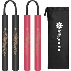 Nunchucks Cord Nunchakus Safe Foam Rubber Training Nunchucks with Cord 2PCS for Kids & Beginners Practice and Training