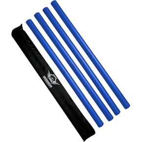 Martial Arts Armory Foam Padded Escrima Sticks for Safe Practice Training with Carry Bag Case - 4 Pack