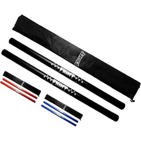 Martial Arts Equipment Foam Padded Sticks with Carry Bag Case Set 2 Pieces