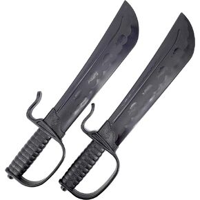 E-BOGU Black Polypropylene Wing Chun Sword Set of 2 (18")