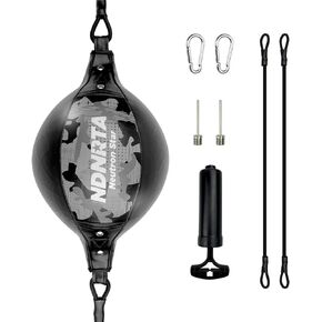 حقيبة مزدوجة النهاية، مجموعة أدوات تدريب الملاكمة سريعة التحسين، (سلك تعديل اختياري)، حبل من الأرض إلى السقف، حقيبة ملاكمة مزدوجة النهاية، حقيبة ملاكمة من الجلد الصناعي، (يتم شحنها من الولايات المتحدة) معدات الملاكمة in Kuwait