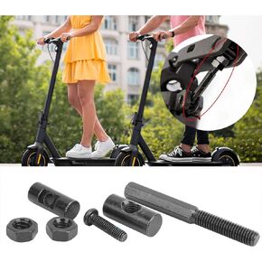 Zerone Shaft Locking Screw, Carbon Steel Electric Scooter Shaft Lock Screw Kit Folding Pulling Rod Screw for MAX G30