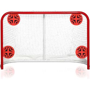 Devro Sharpshooter Hockey Goal Targets - Lacrosse Net Targets - Durable Magnetic Shooting Targets - Hockey Training Equipment - Attach to Any Metal Goal - Ice Hockey Goal Targets - (4 Targets)