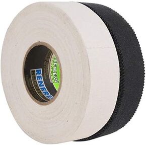 Renfrew Scapa Cloth Hockey Tape 2-Pack, Black & White, 1" x 25m
