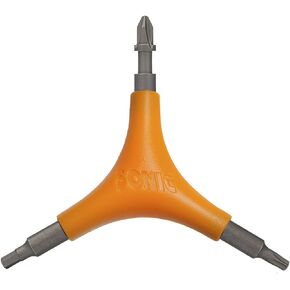 Pro Tool for Inline Skates, 9 Tools, 4 mm Hex and T25 Torx, Rotate Wheels, Bearing Pusher and Extractor, Designed in USA