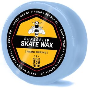 Fireball SuperSlip Pro Skateboard Wax for Rails - USA Made Skate Curb Wax for Scooters Aggressive Inline and Skateboards - Custom Formula Professional Skate Wax