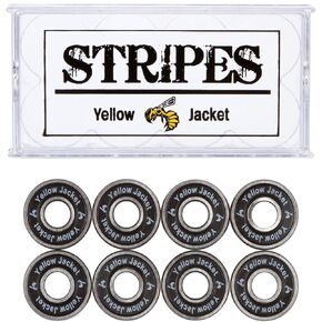 Yellow Jacket Premium Skateboard Bearings, Pro Longboard Bearings, 608, ABEC 11, Jungle Green (Pack of 8)