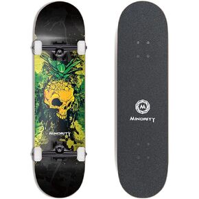 Minority 32inch Maple Skateboard|Trick Skateboard for Beginners, Intermediate and Pros
