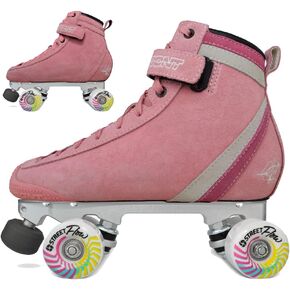 Bont Parkstar Pink Suede Professional Roller Skates for Park Ramps Bowls Street for Men - Women - Boys - Girls rollerskates for Outdoor and Indoor Skating