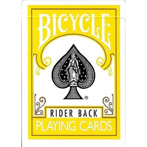 Bicycle Rider Back Yellow Deck
