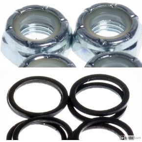Dime Bag Hardware Skateboard Truck Axle Washers (Speed Rings) Nuts for Speed Bearing Performance