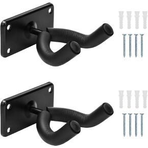 Coolrunner Skateboard Wall Hanger, 2 Pack Skateboard Wall Mount for Skateboard Storage and Display Holder, Skateboard Hooks Fit for Skateboard, Guitar, Longboard, Snowboards, Complete with Screw