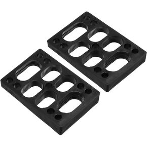 PATIKIL Skateboard Riser Pads, 2 Pack PU 3x2 Skateboard Riser Pads Angled Wedge Shock Pads for Skateboard Truck, Black