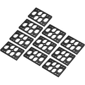 PATIKIL 1/4"(6mm) Skateboard Riser Pads, 10 Pcs Plastic Skateboard Riser Pads Angled Wedge Shock Pads for Skateboard Truck, Black