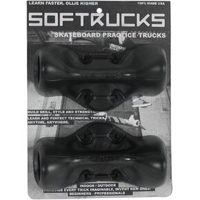Skateboard Practice Trucks – for Indoor or Outdoor Use - Build Skill, Strength, Confidence – Mount to Any Skate Deck
