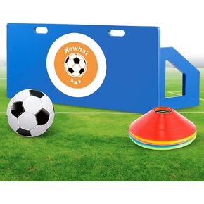 Newhai Soccer Rebounder Board 40 بوصة × 16 بوصة قابلة للطي بزاويتين محمولة لكرة القدم ارتداد جدار ركلة ارتداد لوح تدريب منفرد للتمرير والرماية للأطفال البالغين in Kuwait