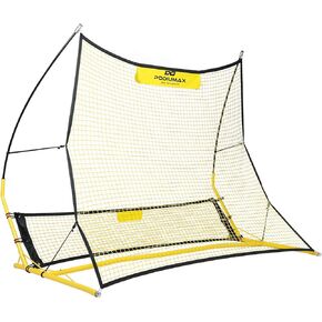 PodiuMax Upgraded Portable Soccer Trainer, 2 in 1 Soccer Rebounder Net