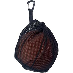CORECISE Single Ball Bag,Ball Storage Bag,Mesh Carry Bag with Zipper Pocket,Drawstring Sling Back Bag for Carrying Basketball Volleyball Soccer Football