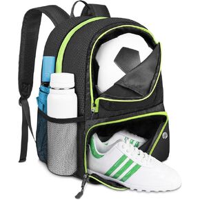 YOREPEK Soccer Backpack,Soccer Bag with Ball Holder, Water resistant Sport Equipment Bags Fit Basketball Volleyball Football