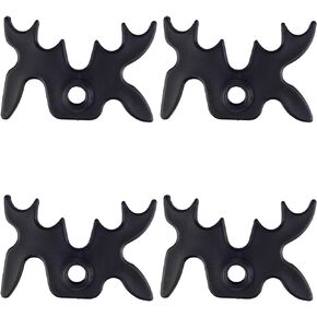 Zelerdo 4 Pack Plastic Moosehead Pool Billiard Cue Bridge Head