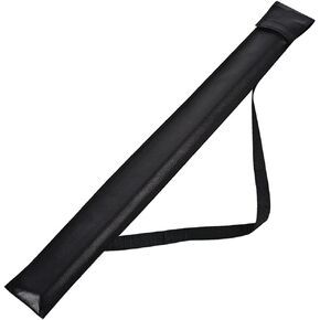 Tiekerbilir Billiard Pool Cue Stick Carrying Case Bag for 1/2 Billiard Cue Stick, 1/2 Billiard Cue Stick Case, 32 Inches Long Pool Cue Stick Storage Carrying Bag Black (Leather)