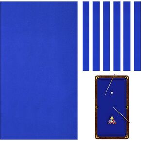 Mixweer Billiard Cloth 8.53ft Pool Table Felt with 6 Cloth Strips Professional Pool Table Cloth for 8ft Pool Table Pre Cut Pool Table Felt Cloth for Home Clubs Bars Indoor Sports Game
