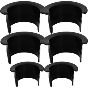 6pcs Billiards Table Pocket Liner, 4 Corner Pool Table Pocket Liners Replacement Billiards Liners Replacements for Bar Pool Table Plastic Black