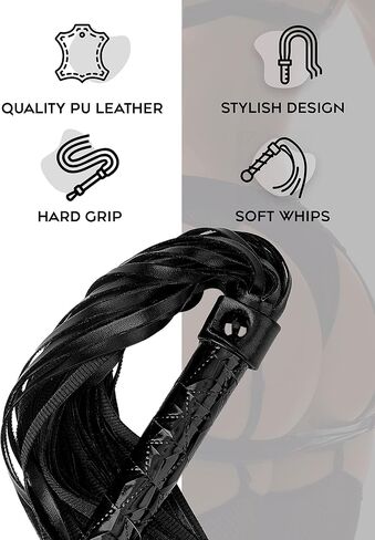HODEGARD Whip Black Whip, English Riding Equipment, Horse Whips and CropsCosplay for Couples in Saudi Arabia
