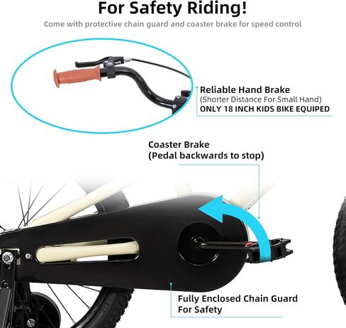 دراجة أطفال JOYSTAR للأعمار من 2 إلى 12 سنة للأولاد والبنات، دراجات أطفال على طراز BMX مقاس 12-20 بوصة مع عجلات تدريب، دراجة أطفال للأطفال والأطفال الصغار، ألوان متعددة in Saudi Arabia