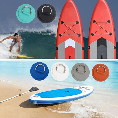 Golden Muhe 6 Pcs Stainless Steel D-Ring PVC Patch & Elastic Bungee Shock Cord for Sup Kayak Paddleboard Inflatable Boat in Saudi Arabia
