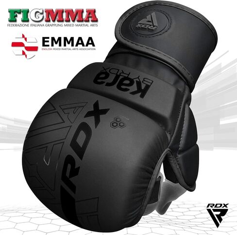 قفازات RDX MMA لمصارعة السجال، قفازات الفنون القتالية الهجينة المفتوحة للرجال والنساء، مايا إخفاء دعم المعصم الجلدي، تدريب قفازات الملاكمة الرياضية القتالية في القفص، الملاكمة التايلاندية، كيس اللكم كيك بوكسينغ in Kuwait