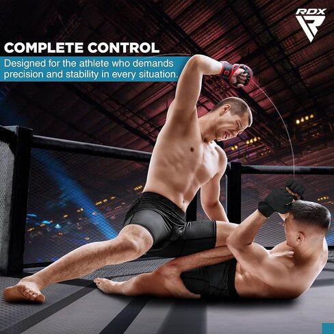 قفازات RDX MMA لمصارعة السجال، قفازات الفنون القتالية الهجينة المفتوحة للرجال والنساء، مايا إخفاء دعم المعصم الجلدي، تدريب قفازات الملاكمة الرياضية القتالية في القفص، الملاكمة التايلاندية، كيس اللكم كيك بوكسينغ in Kuwait