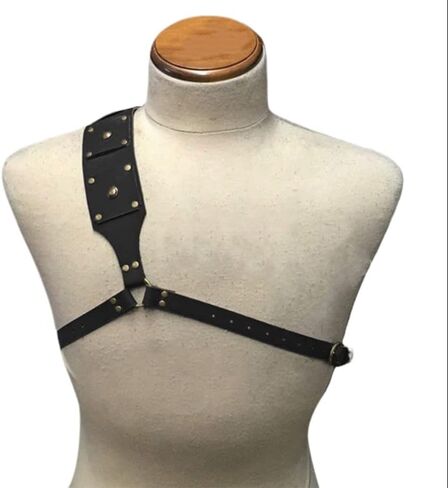 Aispring Medieval Retro Sword Shoulder Back Sheath Holder, Adjustable Warrior Costume Protective Case Sword Leather Buckle Holster For Adult Men Sword Frog Holder Cover in Saudi Arabia