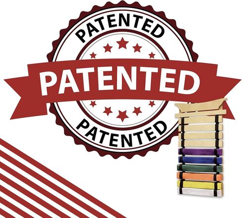 عرض حزام ميليارد كاراتيه - يحمل 10 أحزمة للفنون القتالية - يمكنك إضفاء طابع شخصي عليه باستخدام الملصقات in Kuwait