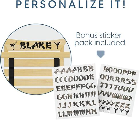 عرض حزام ميليارد كاراتيه - يحمل 8 أحزمة للفنون القتالية - يمكنك تخصيصه باستخدام الملصقات in Kuwait