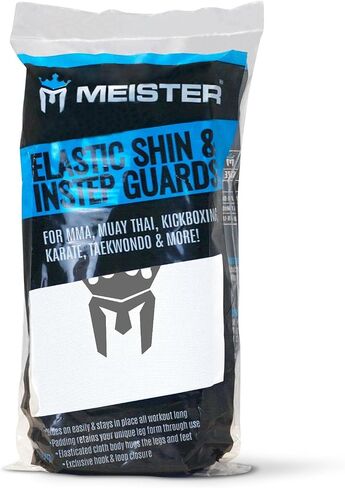 Meister MMA واقيات مبطنة للساق ومشط القدم من القماش المرن (زوج) in Kuwait