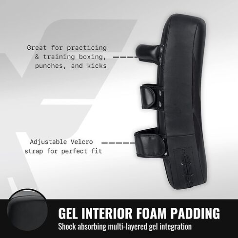 Elite Sports 2 قطعة من وسادات ركلة الملاكمة التايلاندية MMA، TKD للركبة والقدم والكوع هدف الركل زوج وسادة درع للفنون القتالية in Kuwait