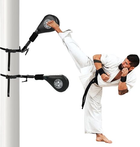 وسادات ركلة التايكوندو، وسادات ركل الملاكمة بدون استخدام اليدين للفنون القتالية مع دعامة تثبيت in Kuwait
