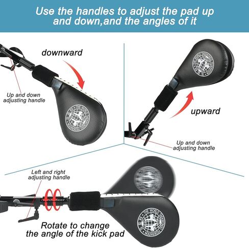 وسادات ركلة التايكوندو، وسادات ركل الملاكمة بدون استخدام اليدين للفنون القتالية مع دعامة تثبيت in Kuwait