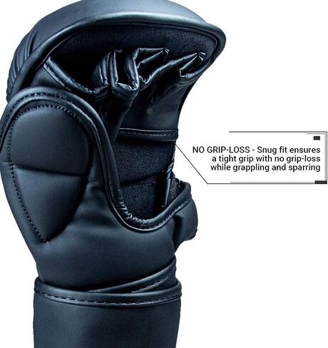 قفازات تدريب Revgear Premier 7 أونصة Hybrid Sparring MMA | مثالي للمبتدئين والاستخدام اليومي في صالة الألعاب الرياضية | مبطن للحماية | مريحة ودائمة in Kuwait