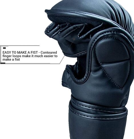 قفازات تدريب Revgear Premier 7 أونصة Hybrid Sparring MMA | مثالي للمبتدئين والاستخدام اليومي في صالة الألعاب الرياضية | مبطن للحماية | مريحة ودائمة in Kuwait
