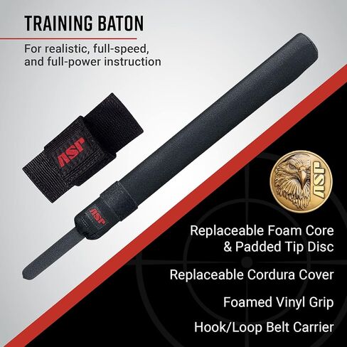 ASP, Inc. عصا شرطة لتدريب الشرطة ذات الرغوة الناعمة مع حامل، عصا للدفاع عن النفس مقاس 21 بوصة و26 بوصة لضباط الشرطة وحراس الأمن وإنفاذ القانون in Kuwait