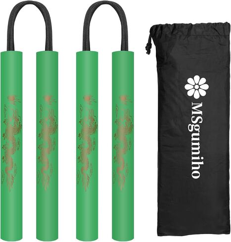 Nunchucks Cord Nunchakus آمن من المطاط الرغوي لتدريب Nunchucks مع حبل 2 قطعة للأطفال والمبتدئين للتمرين والتدريب in Kuwait
